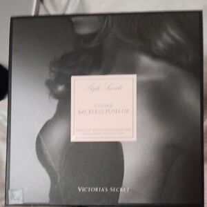 Victoria's Secret Black Backless Push-Up Bra